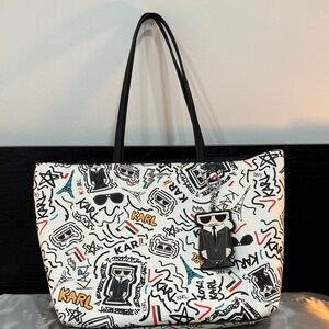 Karl Lagerfeld Multicolor Graphic Tote